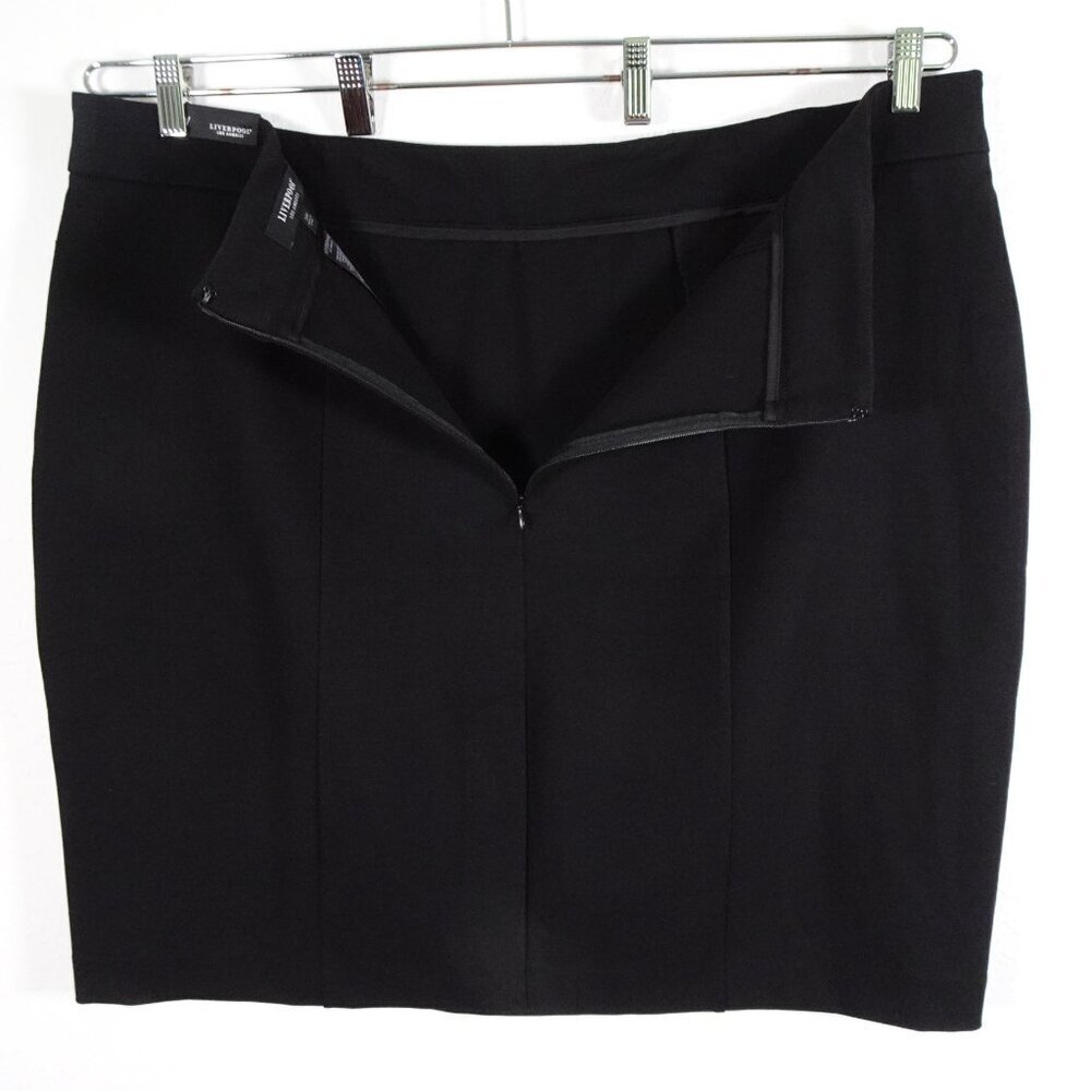 Liverpool Pencil Skirt Women's Plus Size 24W Black Short Capsule Wardrobe - Picture 6 of 12